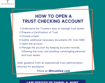 How to Open a Trust Checking Account