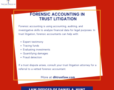 Forensic Accounting in Trust Litigation