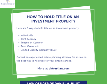 What's the Best Way to Hold Title on an Investment Property