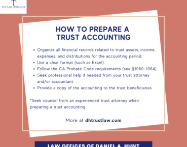 How to Prepare a Trust Accounting in California