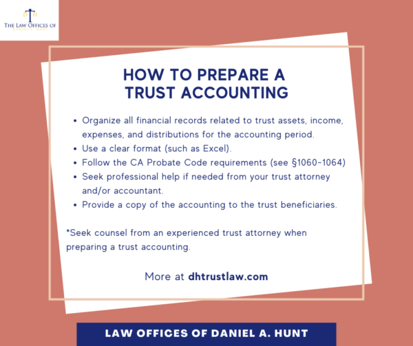 How to Prepare a Trust Accounting in California