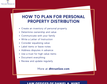 How to Plan for Personal Property Distribution