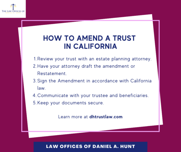 How to Amend a Trust in CA