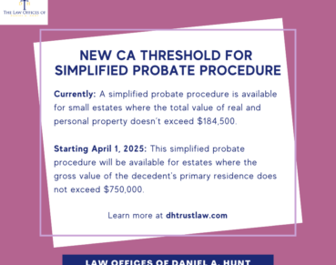 New Probate Threshold